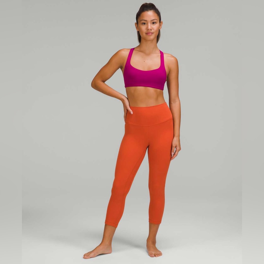 Lululemon Align High-Rise Crop 23" Canyon Orange Double-Lined Size 8